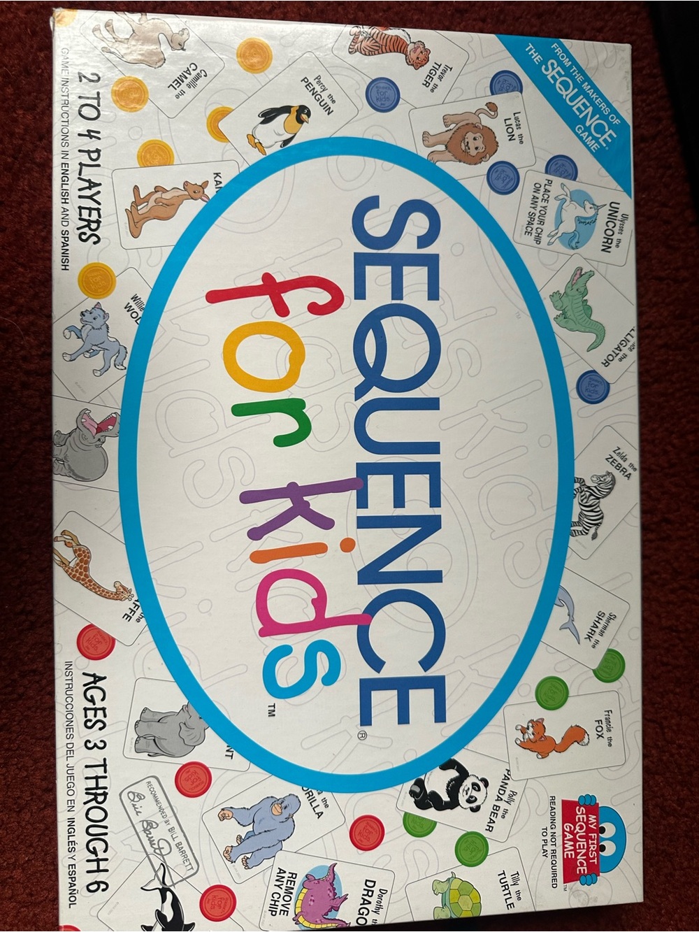 for Kids Board Game - White with Multicolor Logo